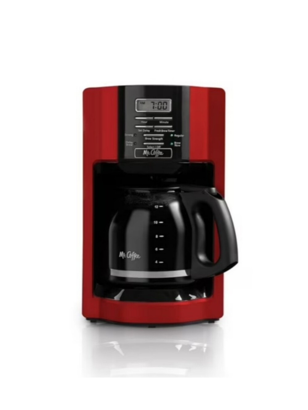 Mr. Coffee 12-Cup Coffee Maker - Red